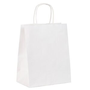 Twisted Handle Bags with Serrated Top Medium Size